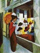 August Macke Hutladen painting